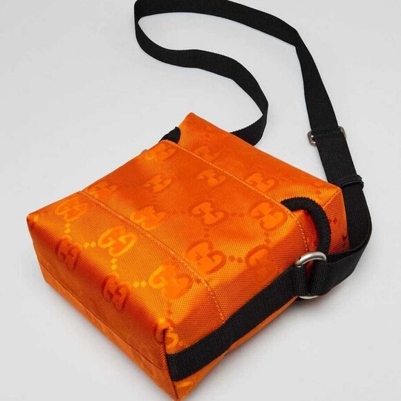 Gucci Orange GG Nylon Off The Grid Messenger Crossbody Bag - Picture 3 of 12